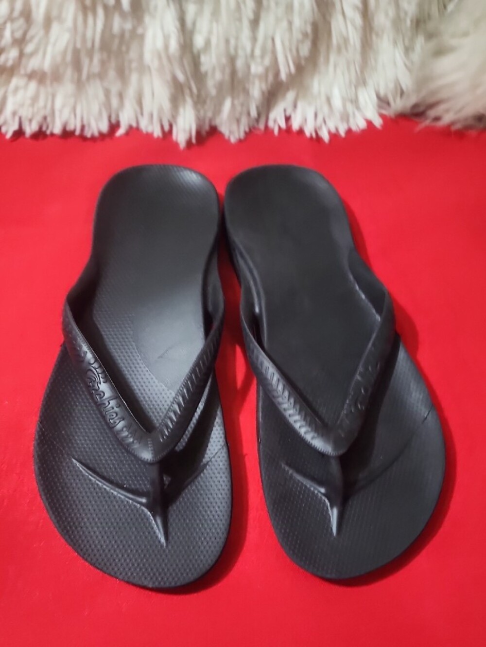 Black Women's Flip Flop Sandals - Casual Everyday Comfort